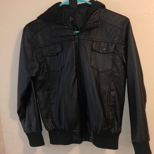 Boys jacket with hoodie